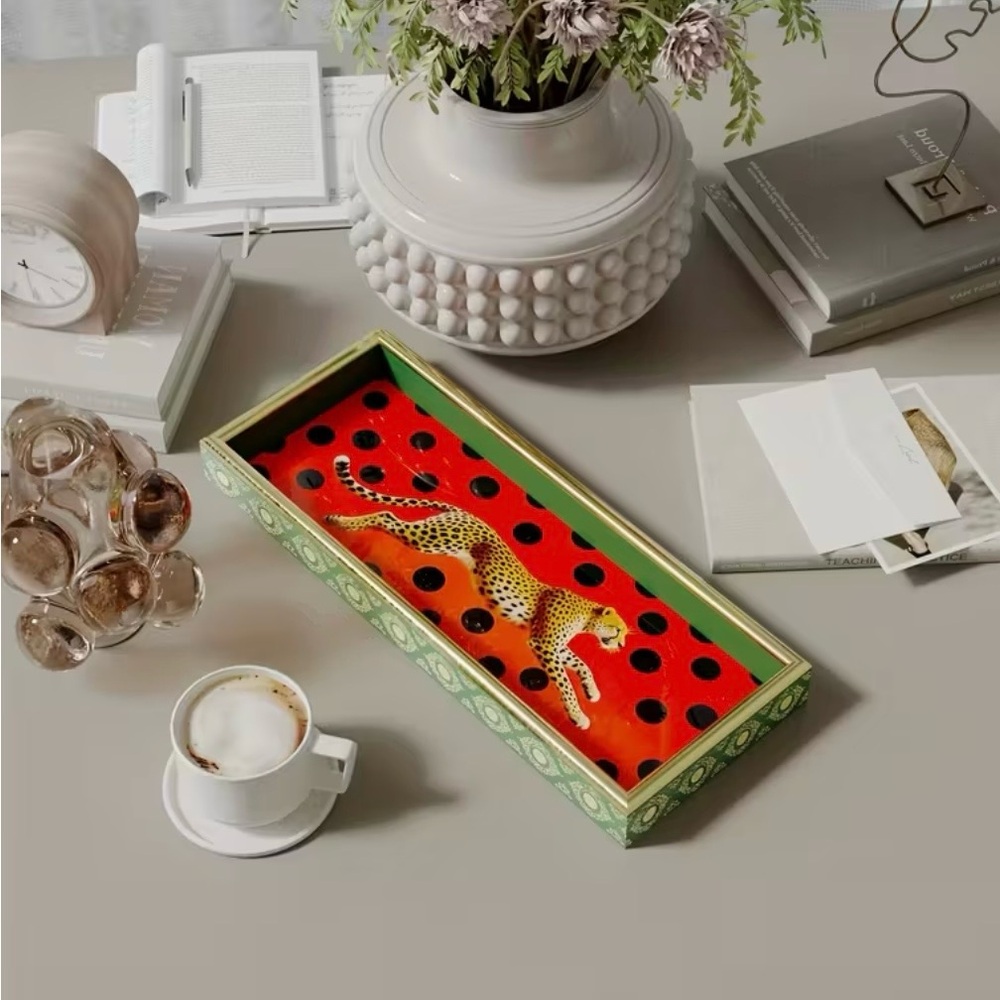 Bohemian Cheetah Tray